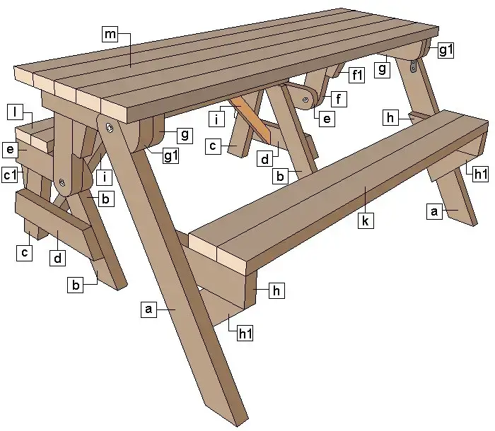 Convertible Picnic Bench