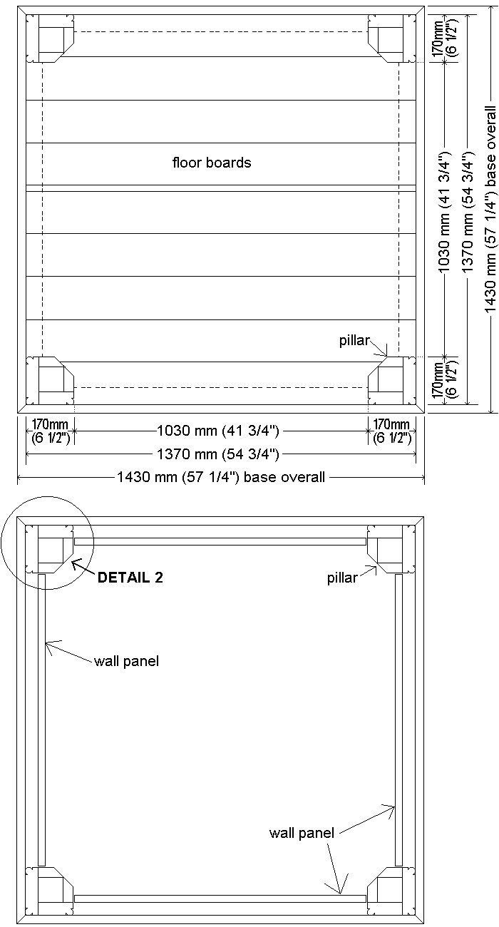 Tardis Plan : base, floor and wall layout