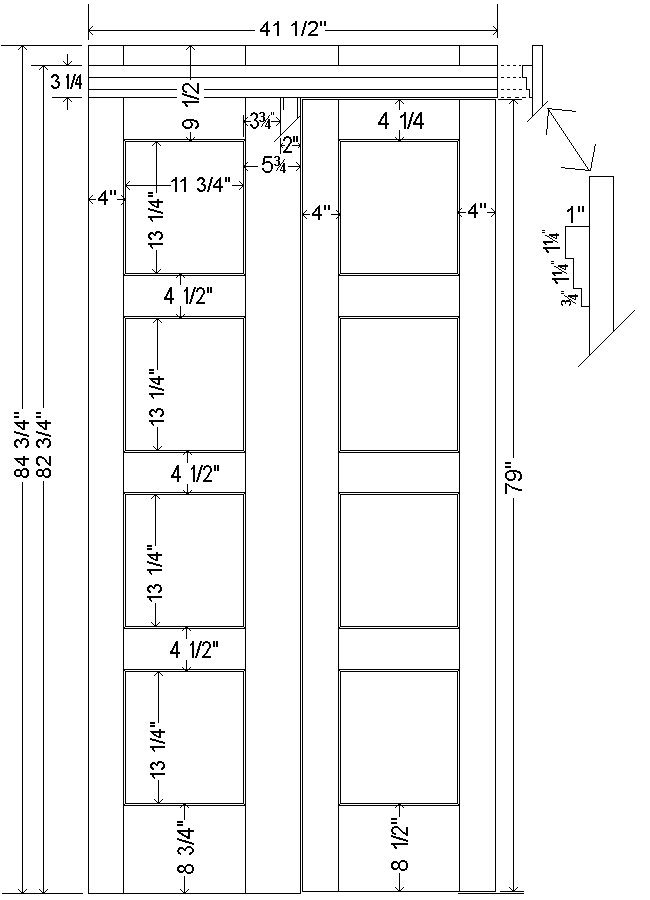 Tardis Plan : wall/door - imperial version