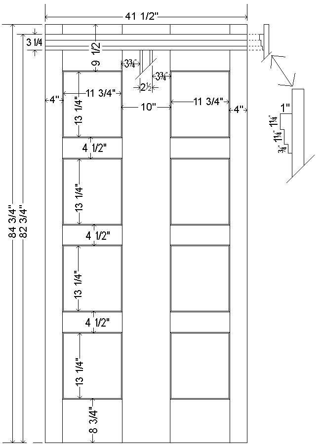 Tardis Plan : wall fixed - imperial version