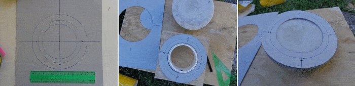 Tardis plan : template for the threaded rod